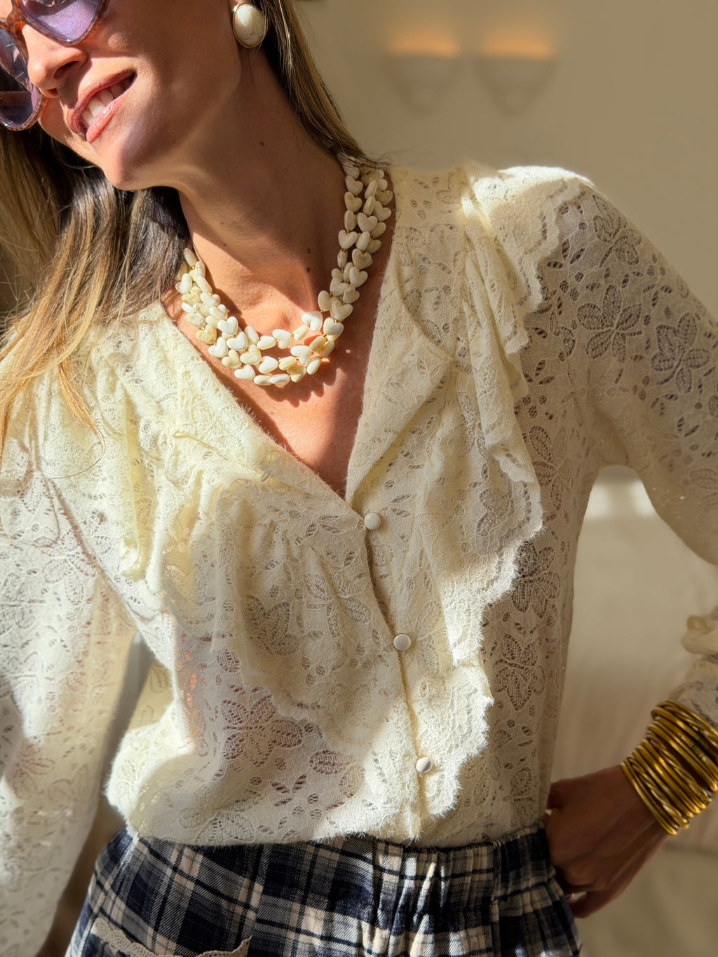 Maille Blouse Glarine - Ecru