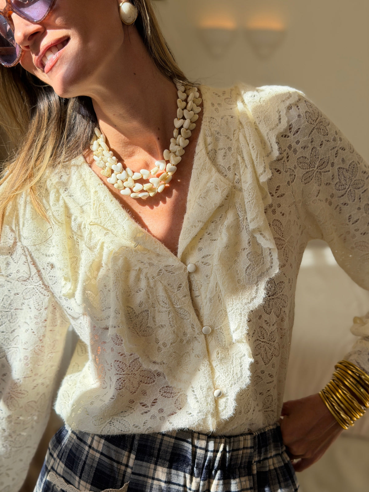 Maille Blouse Glarine - Ecru
