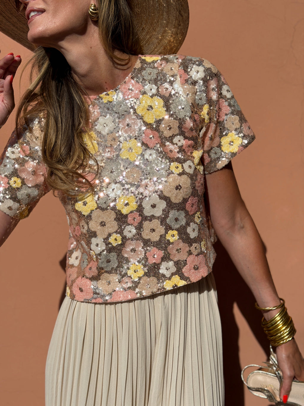 Top Gabrielle - Fleurs