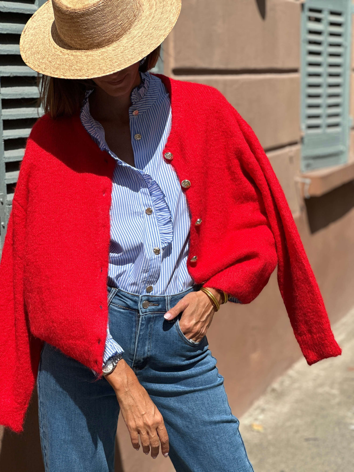Cardigan Mia - Rouge