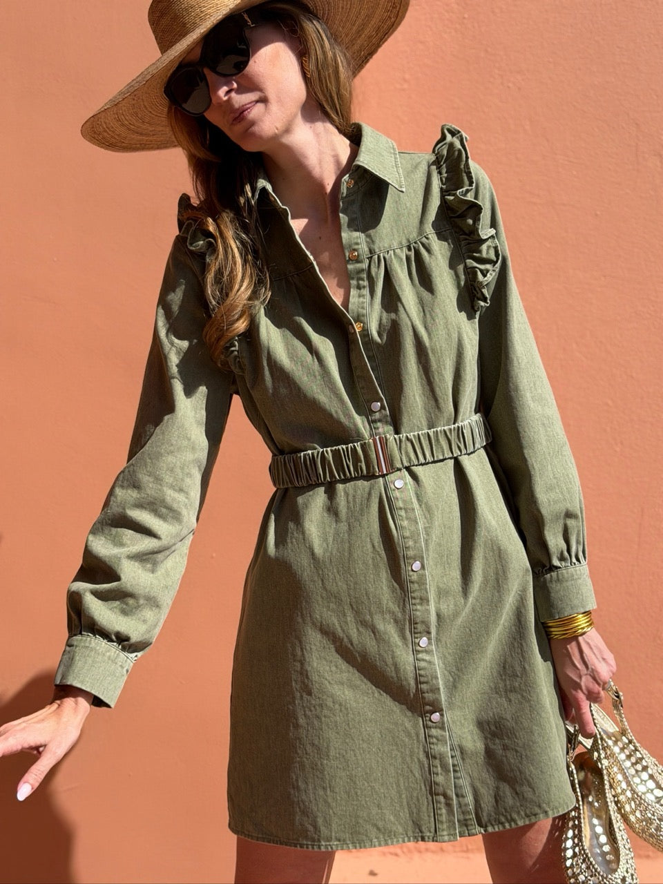 Robe Isélia - Kaki