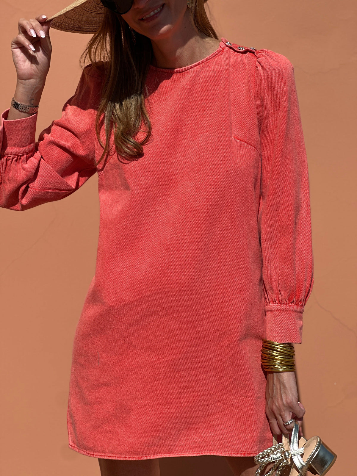 Robe Henriette - Corail