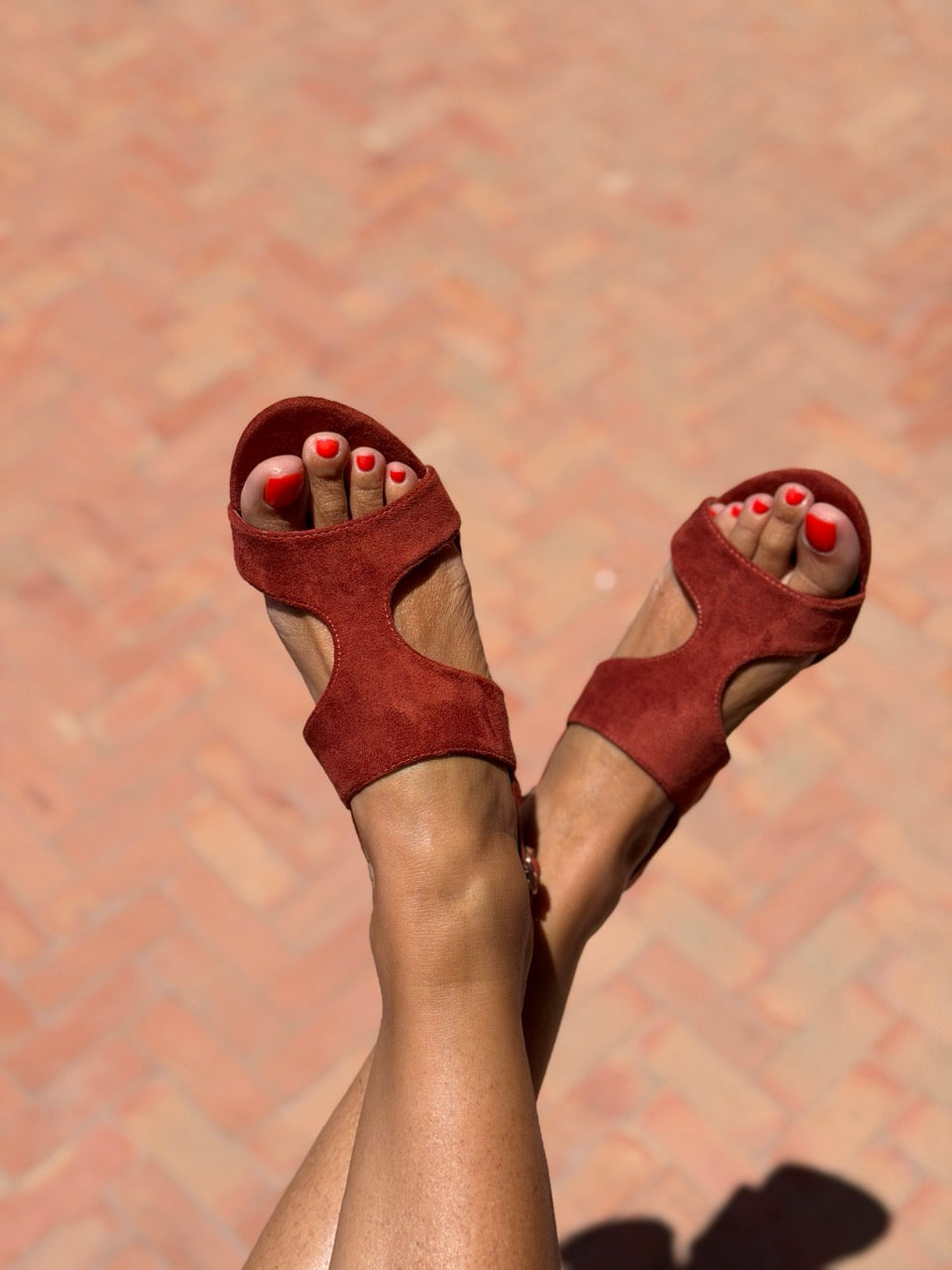 Sandales Suzie - Brique